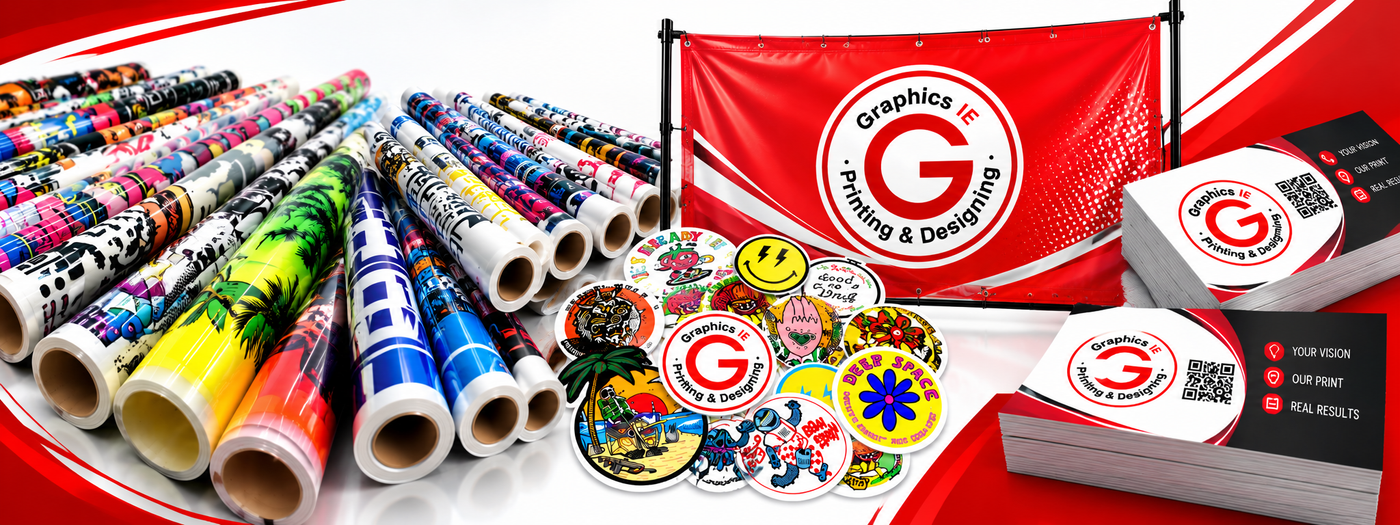 Graphics IE custom banners, printed transfers and stickers